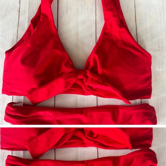 🆕🔥FASHION-NOVA SEXY RED&SUPER CUTE 2PIECE BIKINI BEAUTIFUL RED COLORED NWOT!! - Picture 4 of 6